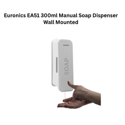 Euronics EA51 300ml Manual Soap Dispenser Wall Mounted