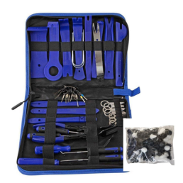 MANVI Car Bumper Repair Kit, Universal Car Door Trim Panel Clip Removal Tool Kits, Car Rivets Push Retainer Clips & Auto Fasteners remover for Most Car