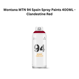 Montana MTN 94 Spain Spray Paints 400ML - Clandestine Red