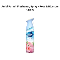 Ambi Pur Air Freshener, Spray - Rose & Blossom - 275 G