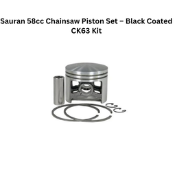 Sauran 58cc Chainsaw Piston Set – Black Coated CK63 Kit