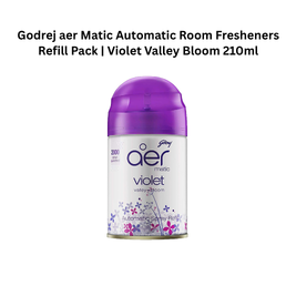 Godrej aer Matic Automatic Room Fresheners Refill Pack | Violet Valley Bloom 210ml