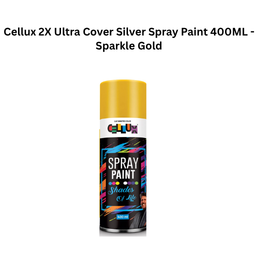 Cellux 2X Ultra Cover Silver Spray Paint 400ML - Sparkle Gold