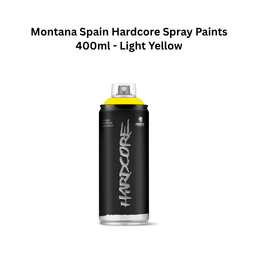 Montana Spain Hardcore Spray Paints 400ml - Light Yellow