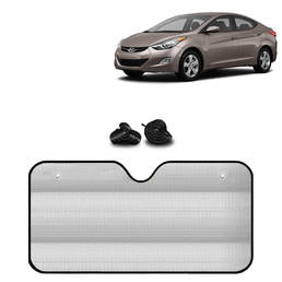 KINGSWAY® Car Window Foil Curtain Sticky Sun Shade Compatible with Hyundai Elantra