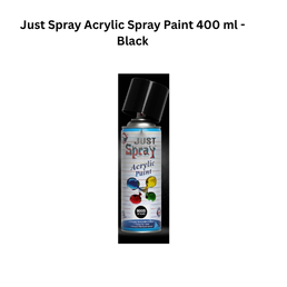 Just Spray Acrylic Spray Paint 400ml - Black