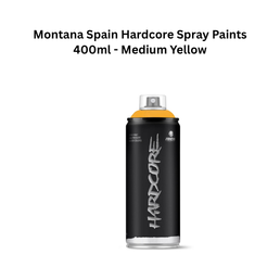 Montana Spain Hardcore Spray Paints 400ml - Medium Yellow