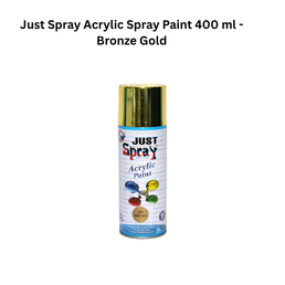 Just Spray Acrylic Spray Paint 400ml - Bronze Gold