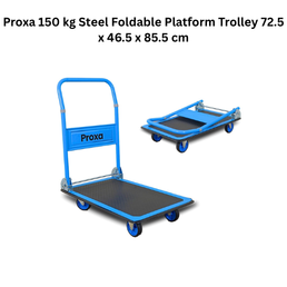 Proxa 150 kg Steel Foldable Platform Trolley 72.5 x 46.5 x 85.5 cm