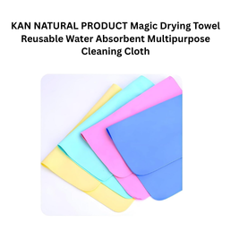 KAN NATURAL PRODUCT Magic Drying Towel Reusable Water Absorbent Multipurpose Cleaning Cloth