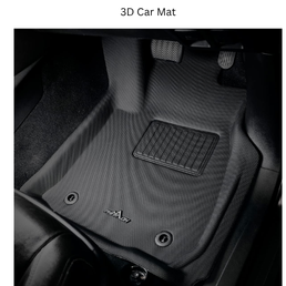 KINGSWAY Accessories Durable Universal Car Mats – Premium 5 Piece PVC Car Floor Mats, Tray Shape, Waterproof, Anti Slip Mat, All Weather Protection, Easy to Clean & Long Lasting Car Foot Mats, Smoke