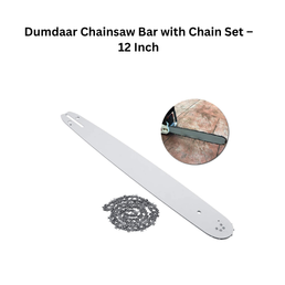 Dumdaar Chainsaw Bar with Chain Set – 12 Inch