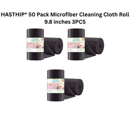 HASTHIP® 50 Pack Microfiber Cleaning Cloth Roll 9.8 inches 3PCS