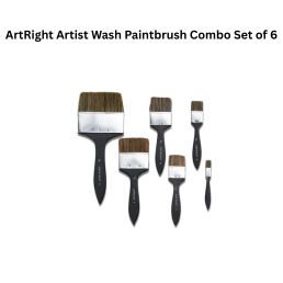 ArtRight Artist Wash Paintbrush Combo Set of 6