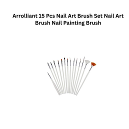 Arrolliant 15 Pcs Nail Art Brush Set Nail Art Brush Nail Painting Brush