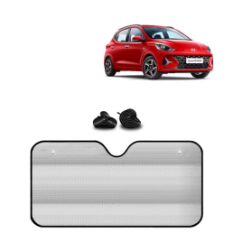 KINGSWAY® Car Window Foil Curtain Sticky Sun Shade Compatible with Hyundai Grand I10