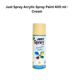 Just Spray Acrylic Spray Paint 400ml - Cream