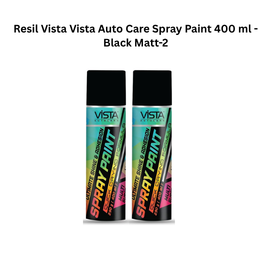 Resil Vista Auto Care Spray Paint 400ml - Black Matt-2