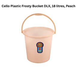 Cello Plastic Frosty Bucket DLX, 18 litres, Peach