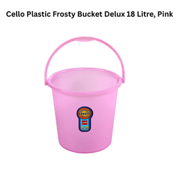 Cello Plastic Frosty Bucket Delux 18 Litre, Pink