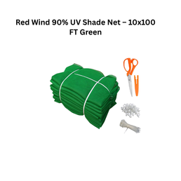Red Wind 90% UV Shade Net – 10x100 FT Green