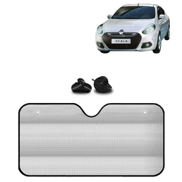 KINGSWAY® Car Window Foil Curtain Sticky Sun Shade Compatible with Ford Fiesta