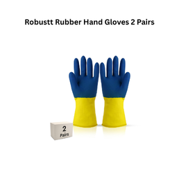 Robustt Rubber Hand Gloves 2 Pairs