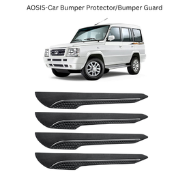 AOSIS-Car Bumper Protector/Bumper Guard for Tata Sumo Gold with Single Chrome Stripe (4-Pcs)