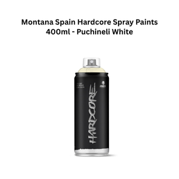 Montana Spain Hardcore Spray Paints 400ml - Puchineli White