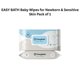 EASY BATH Baby Wipes for Newborn & Sensitive Skin Pack of 1