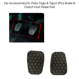 Car Accessories,for (Tata Tiago & Tigor) 2Pcs Brake & Clutch Foot Pedal Pad Rubber Cover for Automotive Part [2723]