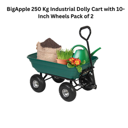 BigApple 250 Kg Industrial Dolly Cart with 10-Inch Wheels Pack of 2