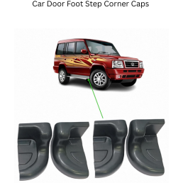 Car Door Foot Step Corner Caps | Set of 4 | Durable ABS Plastic Cap for Sumo Victa Gold