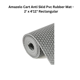 Amazelo Cart Anti Skid Pvc Rubber Mat -2' x 4'11" Rectangular