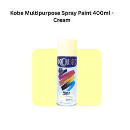 Kobe Multipurpose Spray Paint 400ml - Cream