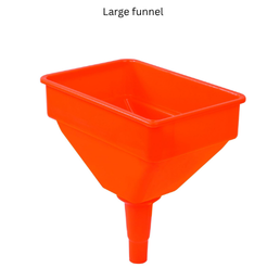 Groz Plastic Measure 3 Litres with Flexible Spout | High Density Construction | Easy Measuring and Transfering | Funnel for Petrol, Diesel, Fluid Transfer | MSR/P/F-3