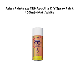 Asian Paints ezyCR8 Apcolite DIY Spray Paint 400ml - Matt White