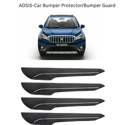 AOSIS-Car Bumper Protector/Bumper Guard for Tata Sumo Gold with Single Chrome Stripe (4-Pcs)