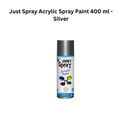 Just Spray Acrylic Spray Paint 400ml - Silver