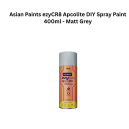 Asian Paints ezyCR8 Apcolite DIY Spray Paint 400ml - Matt Grey