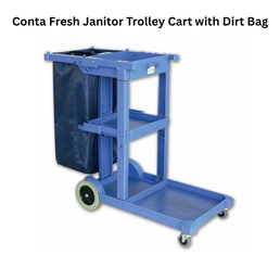 Conta Fresh Janitor Trolley Cart with Dirt Bag