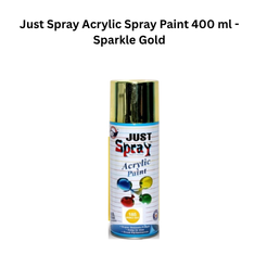 Just Spray Acrylic Spray Paint 400ml - Sparkle Gold