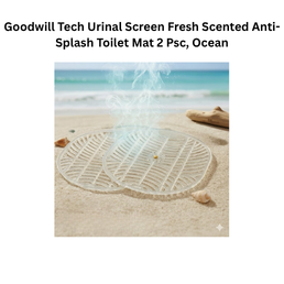 Goodwill Tech Urinal Screen Fresh Scented Anti-Splash Toilet Mat 2 Psc, Ocean