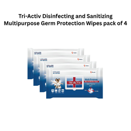 Tri-Activ Disinfecting and Sanitizing Multipurpose Germ Protection Wipes pack of 4