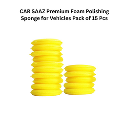 CAR SAAZ Premium Foam Polishing Sponge for Vehicles Pack of 15 Pcs