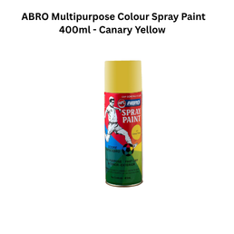 ABRO Multipurpose Colour Spray Paint 400ml - Canary Yellow