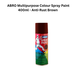 ABRO Multipurpose Colour Spray Paint 400ml - Anti-Rust Brown