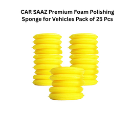 CAR SAAZ Premium Foam Polishing Sponge for Vehicles Pack of 25 Pcs