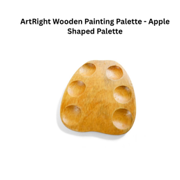 ArtRight Wooden Painting Palette - Apple Shaped Palette