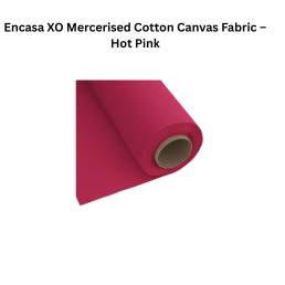 Encasa XO Mercerised Cotton Canvas Fabric – Hot Pink